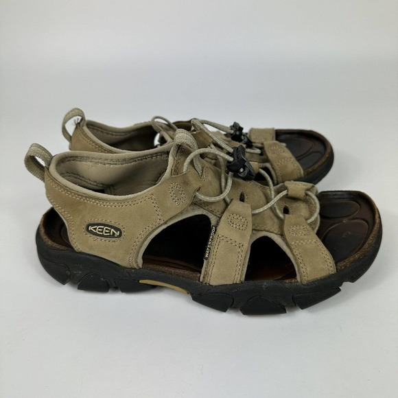 Keen Shoes Keen Sarasota Hiking Sandals Womens 8 Brown Leather Open